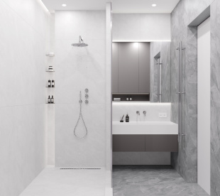 Керамогранит Ceradim Regnum Bianco серый светлый матовый рект. (60х60) арт. CR6060G0391R